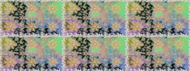 Barok tarzında altın çiçekli süs. Damask kusursuz yinelenen arkaplan. Doku arka planında altın duvar kâğıdı. Tarafsız ve gri renkler üzerine altın element.