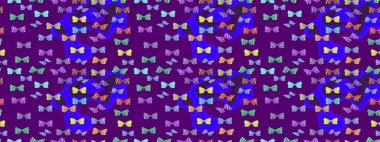 Kelebek. Mor ve mavi arka planda izole edilmiş web tasarımı için renk çizgisi raster seti. Çizim.