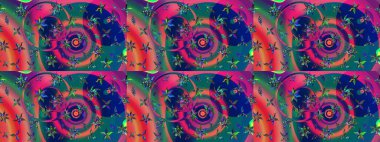 Raster Güzel kumaş deseni. Raster suluboya deseni, narin çiçekler, mavi ve pembe çiçekler, tebrik kartı şablonu..