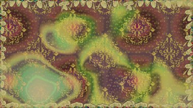 Parlak renkli çiçekleri ve kahverengi ve nötr renklerde yaprakları olan şaşırtıcı, pürüzsüz çiçek deseni. Moda baskıları için zarif bir şablon. Halk tarzı. Modern çiçek arkaplanı.