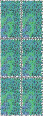 Raster illüstrasyonu. Mavi arka planda renkli kelebek koleksiyonu. Kağıt, kumaş ve ambalaj için uygun. Kusursuz. Kart, baskı ve davetiye için basit kadınsı desen.