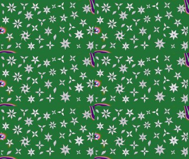 Küçük çiçekte güzel bir desen. Çiçekli bahar çiçekleri. Küçük renkli çiçekler. Moda baskıları için zarif bir şablon. Motley illüstrasyonu.