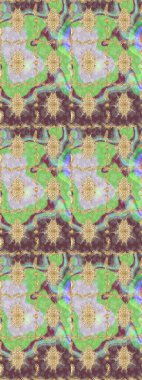 Damask altın soyut çiçek deseni nötr renklerde. Süslü dekorasyon. Raster illüstrasyonu.