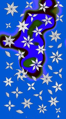 Suluboya çizim kalıbı. Çiçeğin suluboya çizimlerinin mükemmel deseni. Eski model. Dekorasyon ve tasarım için güzel bir desen. Moda yazdırma.