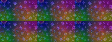 Çiçek deseni. Yeşil ve kahverengi renkte çiçek çizimi. Şatafatlı bahar bahçesi dokusu. Raster illüstrasyonu. Yeşil ve kahverengi renkte çiçekler.