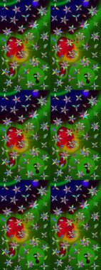 Çiçek deseni. Flower eskiz arka planı. Şatafatlı bahar bahçesi dokusu. Raster illüstrasyonu.