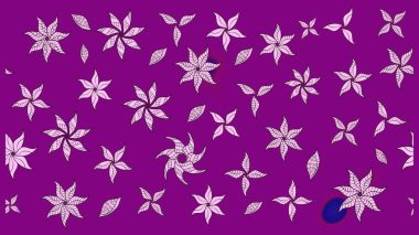 Raster illüstrasyonu. Raster illüstrasyonu. Eskiz tarzı mor renkler. Şirin karalamalı çiçek desenli çizim. El yapımı çiçek ve bitki koleksiyonu.