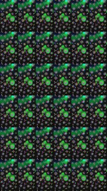 Vadinin gri renkli çiçekleri. Soyut etnik raster çizim kalıbı. Çiçekler..