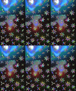 Yumuşak, bahar çiçekli arka plan. Gri renkli çiçekler. Raster çiçek desenli ve çiçekli..