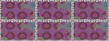 Küçük renkli çiçekler. Moda baskıları için zarif bir şablon. Küçük çiçekte güzel bir desen. Motley illüstrasyonu. Çiçekli bahar çiçekleri. Kusursuz..