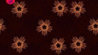 Siyah, kahverengi ve kırmızı kar tanelerinden izole edilmiş. Güzel bir kış süsü. Kar taneleri koleksiyonu. Raster illüstrasyonu.