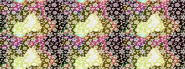 Güzel kumaş deseni. Raster illüstrasyonu. Bahar çiçekli güzel bir çiçek deseni..