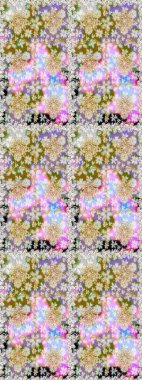 Çizgi sanatı tasarım şablonu için kusursuz sınır. Doğu tarzı element. Altın desenli çiçek dekoru. Davetiyeler, kartlar, web sayfası için Raster illüstrasyon. Tarafsız renklerde altın element.