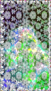 Yumuşak, yaz çiçekli arka plan. Çiçekli karalama şeklinde Raster çiçek deseni. Gri renkli çiçekler.