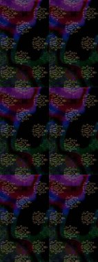 Renkli Yaz Temalı eskiz kalıbı. Siyah renkli çiçekler. Düz Çiçek Elementleri Tasarımı. Raster illüstrasyonunda çiçek deseni çizimi.