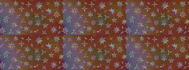 Raster çiçek desenli çiçek deseni, yapraklar, dekoratif elementler, sıçrama, lekeler, el çizimi kontur çizgileri ve Doodle çizim stili, grafik raster çizim çizimi.