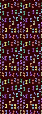 Kahverengi ve nötr suluboya kelebekleri olan yumuşak bir deniz mavisi deseni. Yazdırmayı tekrarla. Sonsuz. Raster illüstrasyonu.