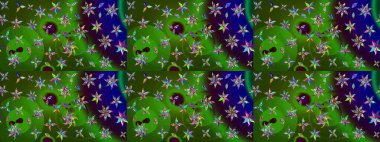 Çiçekli el çizimi çizimi deseni. Modern gelişim yeşil ve mavi raster arka plan duvar kâğıdı illüstrasyon klasik çizgili iz sürme desenli çiçekler, çiçekli süsler.