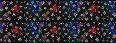 Elle boyanmış suluboya resim çizimleri, çiçekler ve bitkiler. Renkli çiçekler.