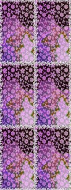 Renkli Bahar Temalı Kusursuz Arkaplan. Raster illüstrasyonunda kusursuz çiçek deseni. Düz Çiçek Elementleri Tasarımı. Tarafsız renklerde çiçekler.