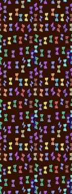 Kahverengi ve nötr renkte kelebek bezi şablonu. Uçan kelebek keten temalı Raster. Giysiler için böcek kumaşı klipsleri tekrarlanıyor. Davet, kart, yazdırma için basit kadınsı desen.