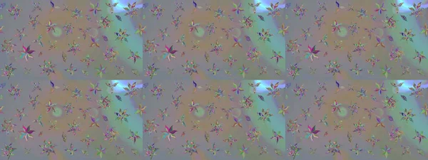 Düz Çiçek Elementleri Tasarımı. Çiçekli çizim şekli. Gri ve bej renkli çiçekler. Renkli Bahar Teması çizim şablonu.