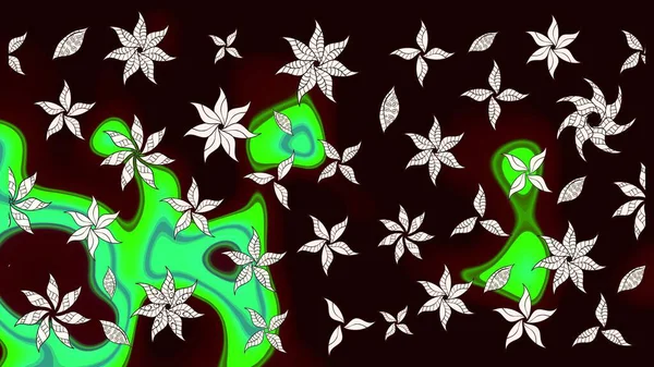 Raster illüstrasyonu. Eski usul küçük çiçekli şirin bir eskiz deseni. Moda arka planında parlak buketler. Kumaş, duvar kâğıdı ve kağıda yazdırmak için gelişen arkaplan.