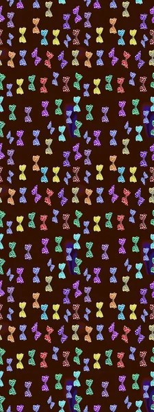 Kahverengi ve nötr renkte kelebek bezi şablonu. Uçan kelebek keten temalı Raster. Giysiler için böcek kumaşı klipsleri tekrarlanıyor. Davet, kart, yazdırma için basit kadınsı desen.