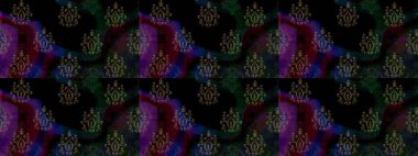 Renkli Yaz Temalı eskiz kalıbı. Siyah renkli çiçekler. Düz Çiçek Elementleri Tasarımı. Raster illüstrasyonunda çiçek deseni çizimi.