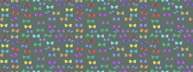 Renkli kelebeklerin eskiz geçmişi. Kumaş, kağıt, ambalaj kâğıdı ve duvar kağıdı tasarımı için güzel bir arka plan. Raster illüstrasyonu.