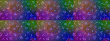 Çizim çiçek deseni duvar kağıdı, web sitesi arka planı, ambalaj kağıdı, davetiye, broşür, afiş veya web sitesi için kullanılabilir. El çizimi Raster çizimi. Parlak elementlerin.