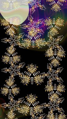 Kar tanesi süs desen. Raster resim. Snowflakes desen. Arka plan üzerinde izole soyut kar taneleri ile düz tasarım. Kar taneleri arka plan.