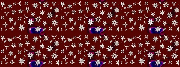 Sevimli çiçek raster deseni. Kırmızı renkte çiçekler. Sketch Colour Spring Theme eskiz kalıbı. Düz Çiçek Elementleri Tasarımı.