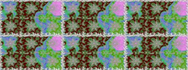 Duvar kâğıdı barok, İspanyol kumaşı. Şık bir grafik desen. Çiçek deseni. Kahverengi ve bej renklerde altın elementler. Kusursuz raster arkaplanı.