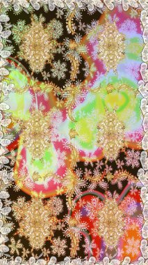 Şam, tasarım için kusursuz desen. Tarafsız renklerde, altın elementli pürüzsüz desen.