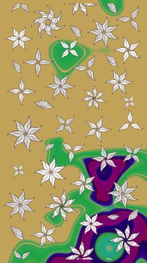 Anti-stres için soyut örnek sayfası. Raster illüstrasyonu. Sarı ve nötr renklerde.