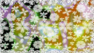 Düz çiçek öğeleri tasarım. Trendy sorunsuz çiçek deseni içinde Raster resim. Yaz tema Dikişsiz desen arka plan rengi. Güzel kumaş deseni.