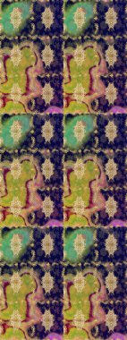 Raster geleneksel oryantasyon süsü. Klasik altın desenli çizim. Altın elementlerle gri renklerde altın desen.