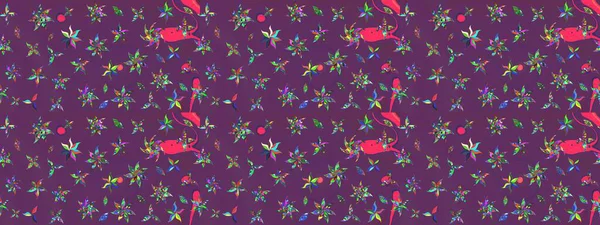 Tony 'nin kumaş kalıbını çiz. Modaya uygun kumaş deseni. Küçük çiçekteki sevimli çiçek deseni. Raster illüstrasyonu.