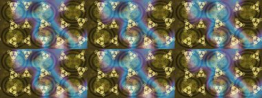 Mandalas 'ın dekoratif dokusu. Lace Snowflakes 'in etnik kökü. Kumaş veya Duvar Kağıdı Tasarımı. Tekstil için Lacy Fashion Print. Stilize Çiçekler. Raster illüstrasyonu. Halk Biçimi.