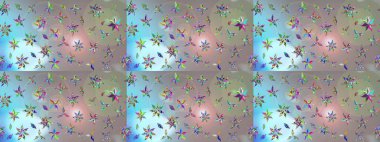 Tekstil ve kapak tasarımı için mükemmel. Doodle tarzı. Renkli gri ve nötr çizim kalıbı. Gri ve nötr renkte çiçekler. Elle çizilmiş sonbahar çiçeği deseni..