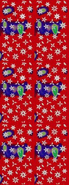 Güzel kumaş deseni. Raster suluboya çiçek deseni, narin çiçekler, kırmızı ve nötr çiçekler, tebrik kartı şablonu.