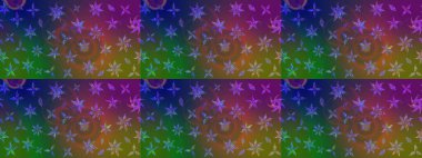 Çiçek deseni. Şatafatlı bahar bahçesi dokusu. Yeşil ve kahverengi renkli çiçekler. Yeşil ve kahverengi renkte çiçek çizimi. Raster illüstrasyonu.