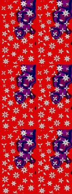 Düz Çiçek Elementleri Tasarımı. Kırmızı renkte zarif çiçek buketi suluboya. Renkli Bahar Teması eskiz kalıbı. Raster illüstrasyonu.