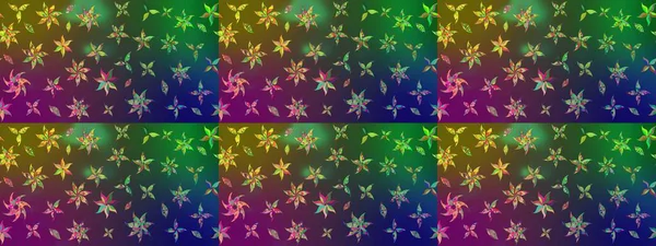 Raster illüstrasyonu. Çiçekli yumuşak bir eskiz şekli. Raster çiçekleri klasik tarzda çizilmiş. Yeşil ve kahverengi renklerde bahar çiçekleri..