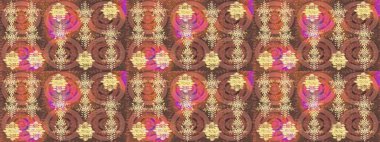 Modern abstract design poster, cover, card design in brown, pink and beige colors. Trendy stylized snowflakes and elements memphis cards. Retro style texture, winter elements. Snowflakes design.