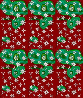 Süslü kumaş deseni. Renkli Bahar Teması eskiz kalıbı. Düz Çiçek Elementleri Tasarımı. Raster illüstrasyonunda çiçek deseni çizimi.