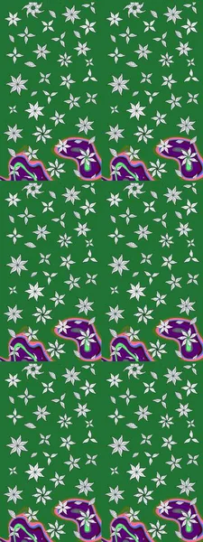 Raster illüstrasyonu. Renkli Bahar Teması eskiz kalıbı. Düz Çiçek Elementleri Tasarımı. Yeşil ve nötr renklerde çiçekler. Çiçekli çiçek deseni, suluboya..