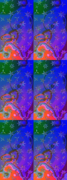 Küçük çiçekte güzel bir desen. Moda baskıları için zarif bir şablon. Motley illüstrasyonu. Robot resim. Çiçekli yaz çiçekleri. Küçük renkli çiçekler..