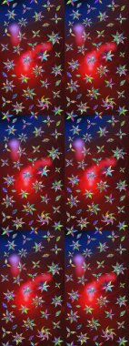 Elle çizilmiş sonbahar çiçeği deseni. Doodle tarzı. Kahverengi ve kırmızı renkte çiçekler. Tekstil ve kapak tasarımı için mükemmel. Renkli kahverengi ve kırmızı çizim deseni.